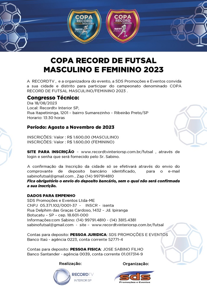 Copa Record de Futsal Masculino 2024